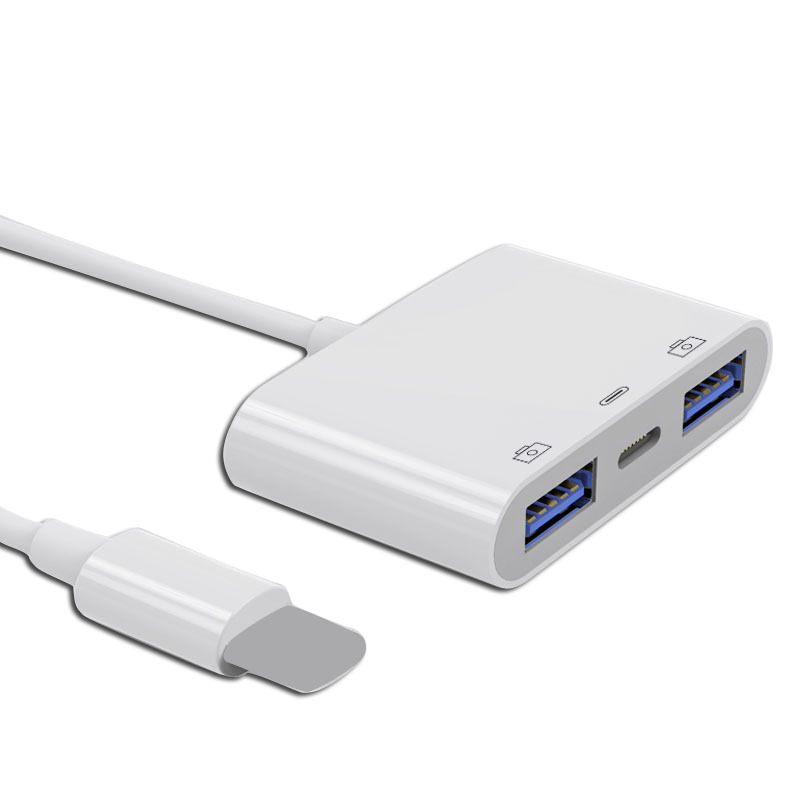Apple USB OTG adapter tri u jedan za miš, USB flash pogon i tipkovnicu, USB 3.0