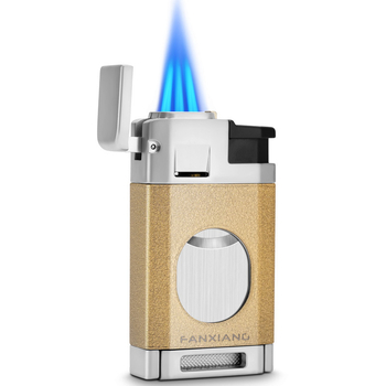 Szivargyújtó vágóval, ötvözet test, bután üzemanyag, márka CIGARLOONG, modell CLB-23IX2