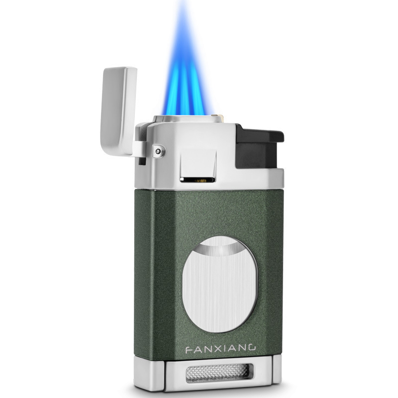 Szivargyújtó vágóval, ötvözet test, bután üzemanyag, márka CIGARLOONG, modell CLB-23IX2