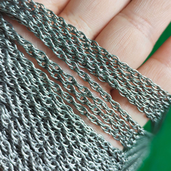 Čisti titan Twist lanac, širina 2,5 mm, za ogrlicu i narukvicu, DIY dvostruko kopčanje, O-oblik lanac, euro-američki hip-hop stil