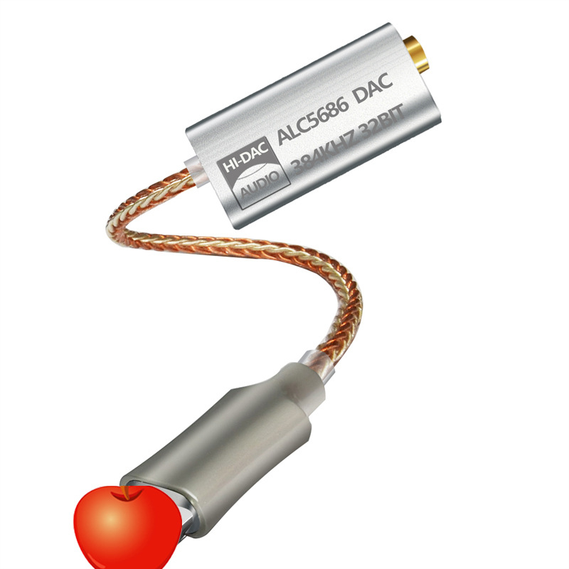 Polysonology alc5686 Αντάπτορας ήχου DAC από Lightning σε 3,5 mm για Apple