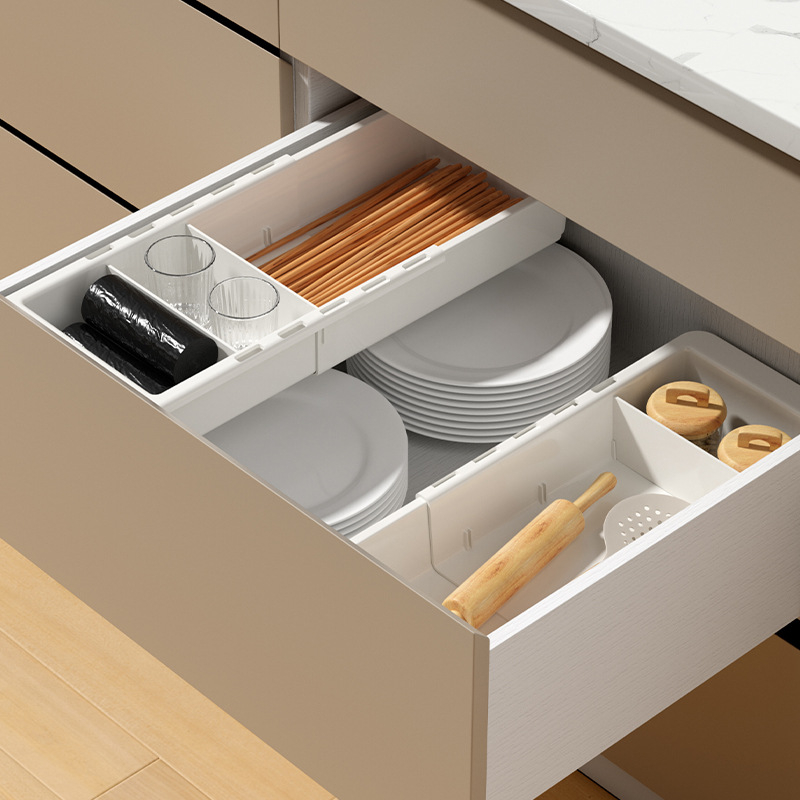 Organizator ladice s pregradama, ABS plastika, kapacitet 2L