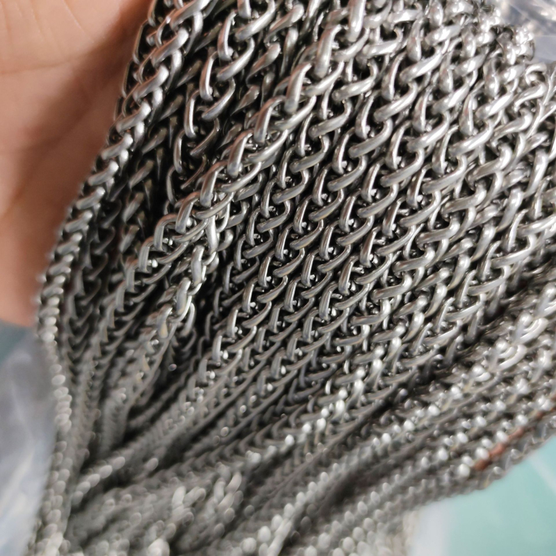 TA1 čisti titan Dragon Bone Chain Flower Basket lanac – narukvica i ogrlica, DIY prilagodba, elektrološka obrada