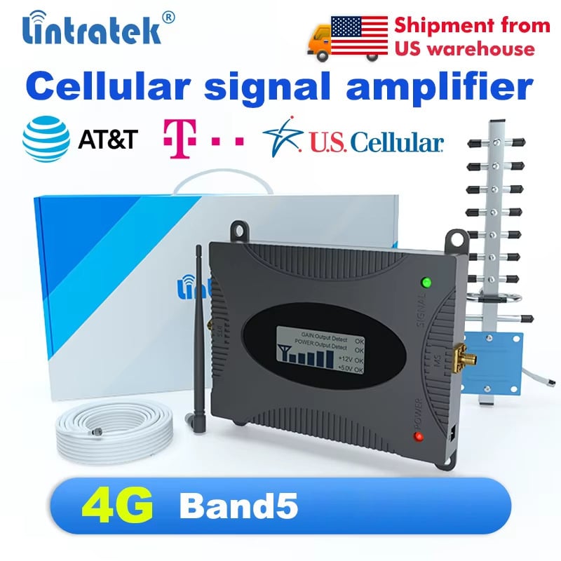 Lintratek pojačivač signala mobilnog telefona 2G/3G/4G, pokrivenost 500–3000 m², model 24C4468R1634