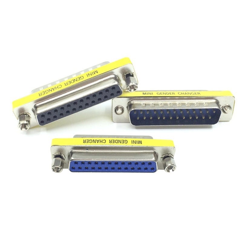 OEM DB25 παράλληλος θύρας προσαρμογέας, αρσενικό προς θηλυκό, για υπολογιστή και εκτυπωτή