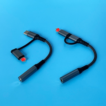 Audio adapter 3,5 mm samica na Type-C - dvostruki kabel za Apple i Android uređaje