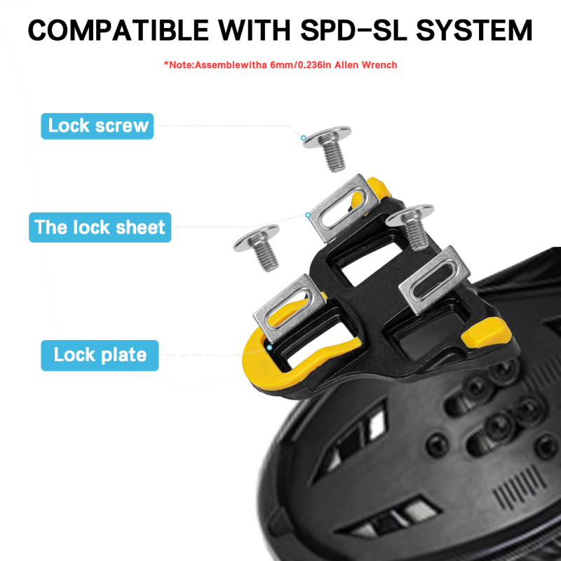 ALLOWME R21 SPD-SL Klipovi za cestovni bicikl s protukliznim iglama – Nylon/DU+ Ležajevi