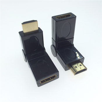 HDMI M-F adapter s 360° rotirajućom glavom i 90°/180° zavojem, za računalo