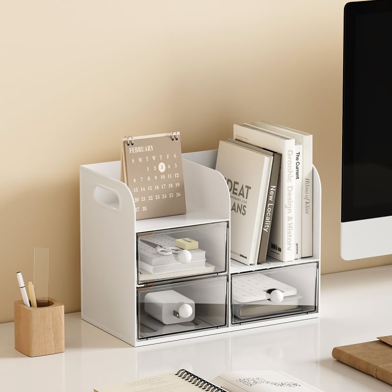 Stolna kutija za pohranu JW3230 — plastični organizator, kapacitet 1 L, dimenzije 35×21×27,5 cm