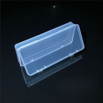 Прозрачна PP правоъгълна кутия за съхранение с капак – за дистанционни, инструменти и очила; възможност за печат на лого