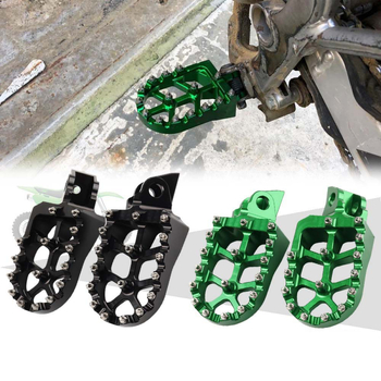 S2R Prednji protuklizni pedal za Kawasaki KX65/KX80/KX85/KX100 — S2R, aluminijska legura, elektroplatiranje