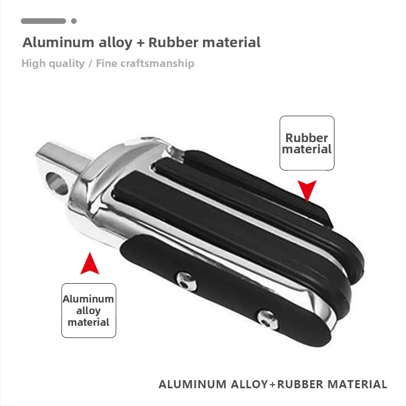 Predné pedále pre motocyklus z hliníkovej zliatiny s protišmykovým povrchom – Harley Series, elektroplatovanie