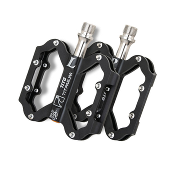 Pedal TiTo din titan pentru biciclete de drum și munte – model OLD, aliaj de aluminiu și titan