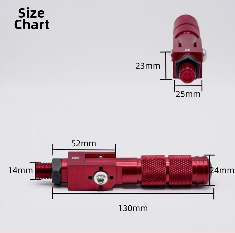 Sklopiva pedala od aluminijske legure, promjera 14 mm, univerzalna za bicikle, motocikle i električne skutere