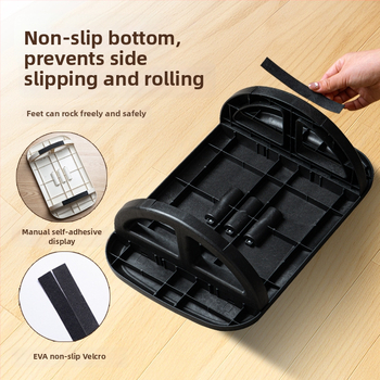 Plastové kancelárske podopieradlo na nohy, skladacie, model Wgjt08a, moderný minimalistický štýl, podopiera nohy, pre dospelých