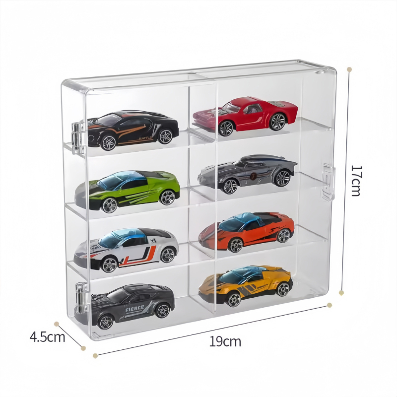 Telford Akrilna kutija za izložbu modela automobila, višenamjensko skladište, moderni minimalistički stil, kapacitet 18 L, set od 48 komada