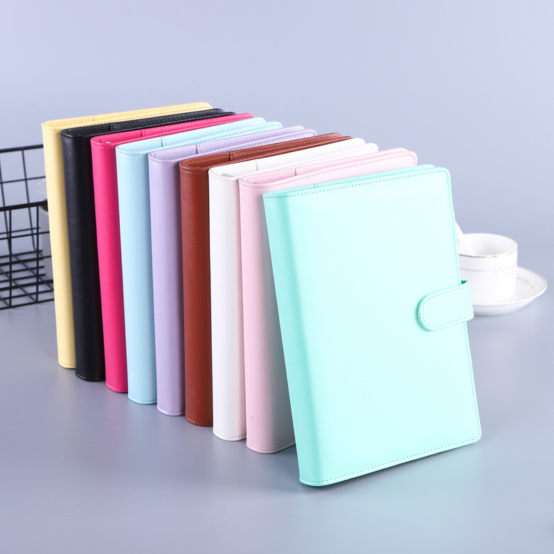 Carnet de notițe cu copertă din piele sintetică, legare cu adeziv, hârtie 80 g/m², 100 pagini, model HJ-12