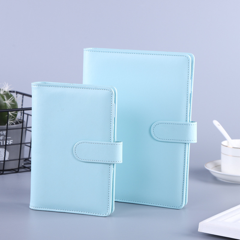 Carnet de notițe cu copertă din piele sintetică, legare cu adeziv, hârtie 80 g/m², 100 pagini, model HJ-12