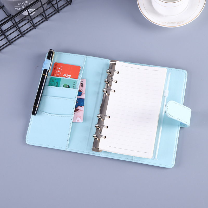 Carnet de notițe cu copertă din piele sintetică, legare cu adeziv, hârtie 80 g/m², 100 pagini, model HJ-12