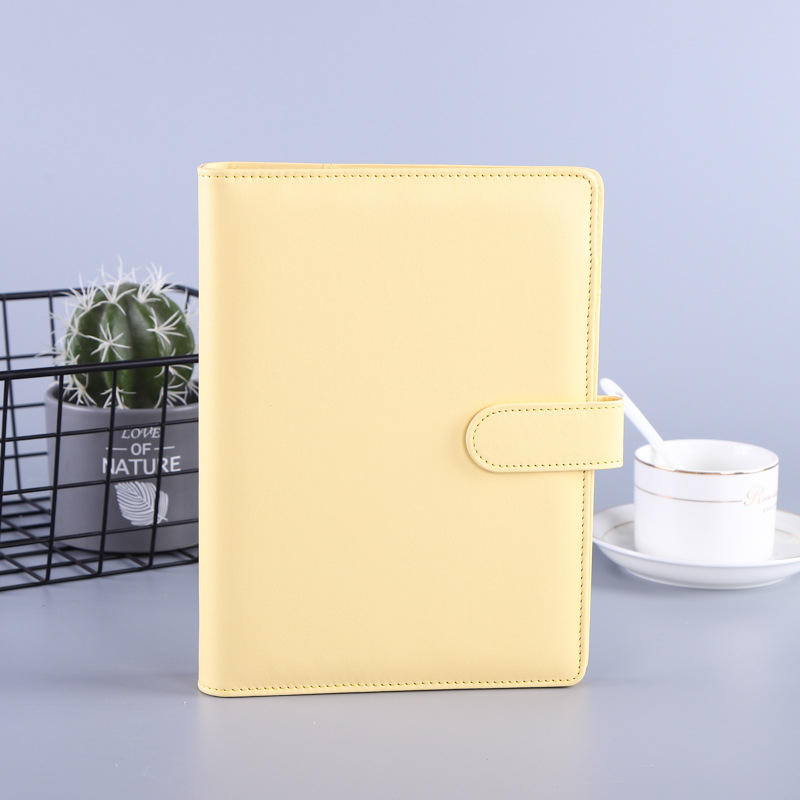 Carnet de notițe cu copertă din piele sintetică, legare cu adeziv, hârtie 80 g/m², 100 pagini, model HJ-12