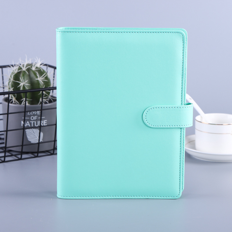 Carnet de notițe cu copertă din piele sintetică, legare cu adeziv, hârtie 80 g/m², 100 pagini, model HJ-12