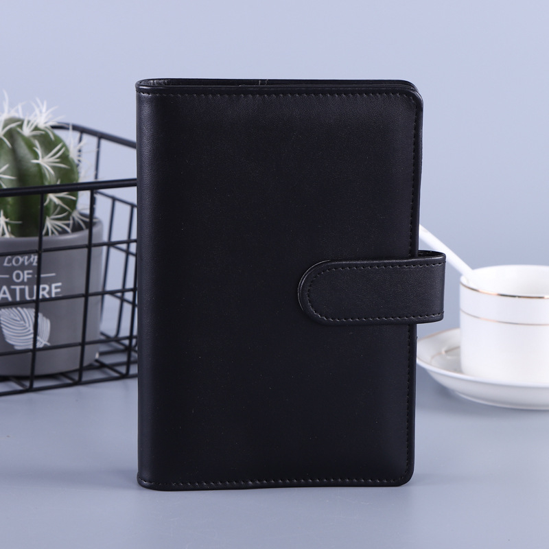 Carnet de notițe cu copertă din piele sintetică, legare cu adeziv, hârtie 80 g/m², 100 pagini, model HJ-12