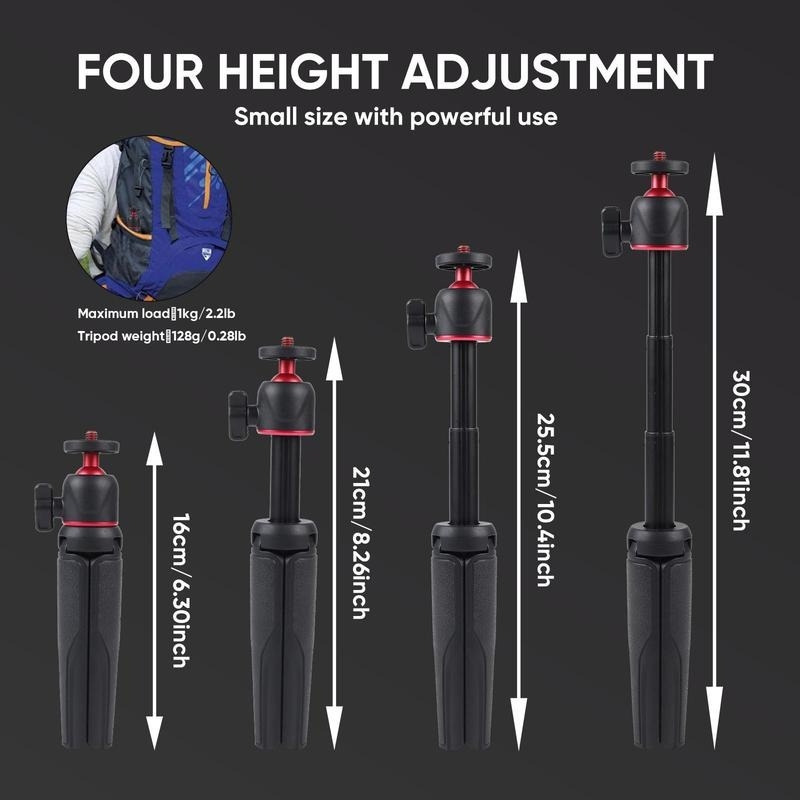 DOLED OO1 Monopod selfie cu suport pentru live, suport de telefon pe masă, tub telescopic, plastic