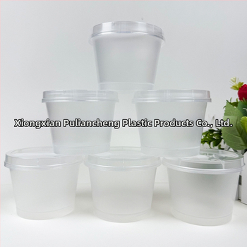 Jednokratna prozirna plastična čašica za jogurt s poklopcem, PP plast, sitotisk loga