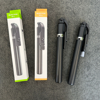 Monopod selfie telescopic cu LED încorporat, Bluetooth, stabilizare anti-tremur, telecomandă inclusă