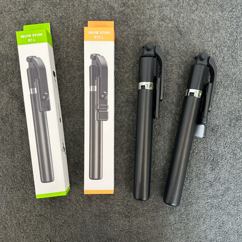 Monopod selfie telescopic cu LED încorporat, Bluetooth, stabilizare anti-tremur, telecomandă inclusă