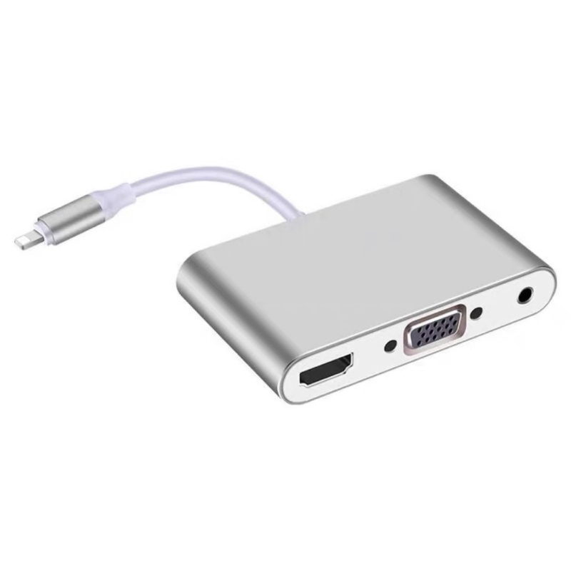 Adaptor iPhone către VGA/HDMI (Model 230, marcă neutră, compatibil cu iPhone)