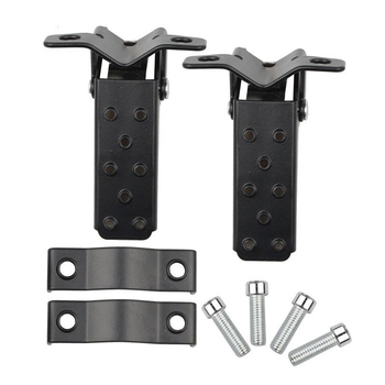 Pedale pliabile pentru motociclete și biciclete, montaj universal prin clemă pe țeavă, stil retro, din aliaj de aluminiu