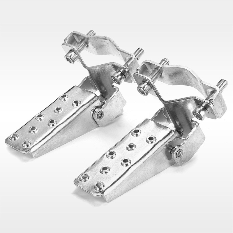 Pedale pliabile pentru motociclete și biciclete, montaj universal prin clemă pe țeavă, stil retro, din aliaj de aluminiu