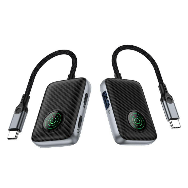 Type-C OTG 3-u-1 adapter za Apple iPhone 15/16 — napajanje prolazom, vanjski USB disk, kamera i izlaz za slušalice