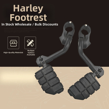 Harley predné pedál pre motocykel – hliníková zliatina, dlhý montážny držiak, vypaľovaný lak