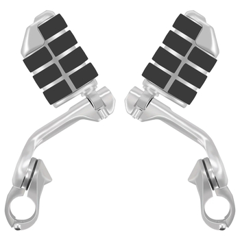 Harley predné pedál pre motocykel – hliníková zliatina, dlhý montážny držiak, vypaľovaný lak