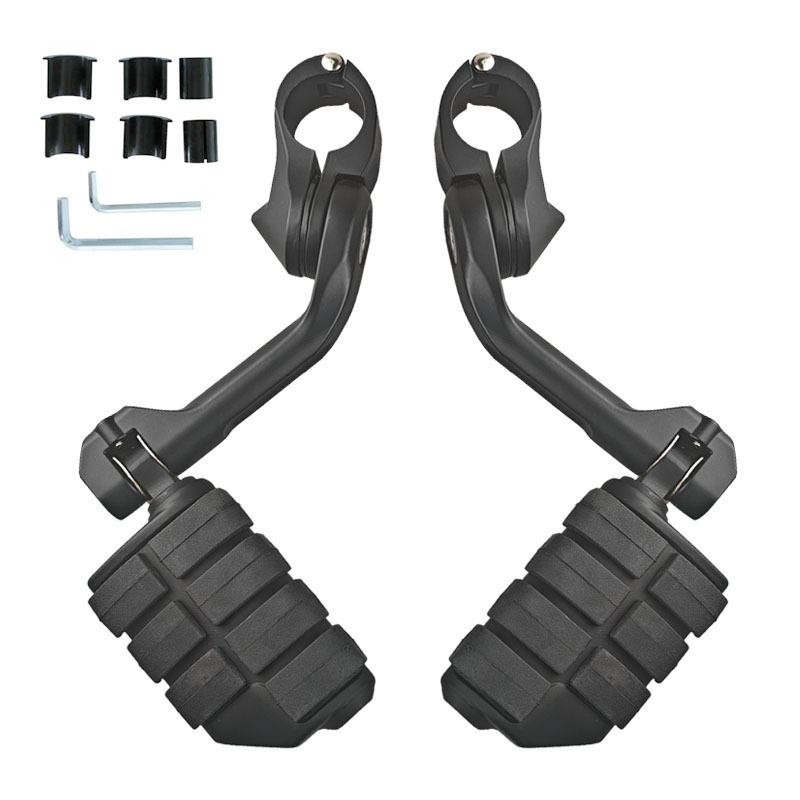 Harley predné pedál pre motocykel – hliníková zliatina, dlhý montážny držiak, vypaľovaný lak