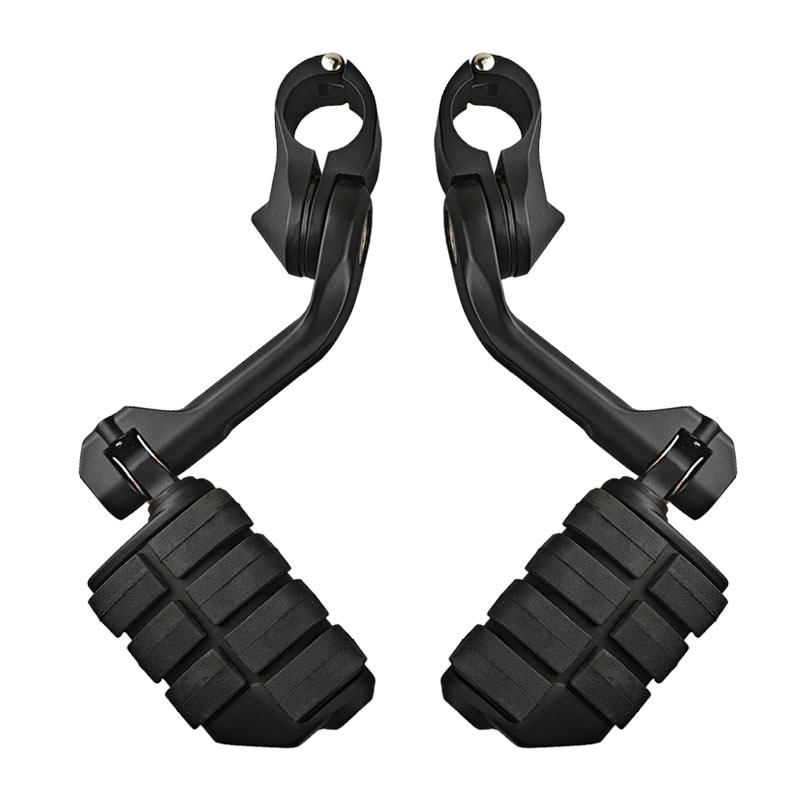 Harley predné pedál pre motocykel – hliníková zliatina, dlhý montážny držiak, vypaľovaný lak