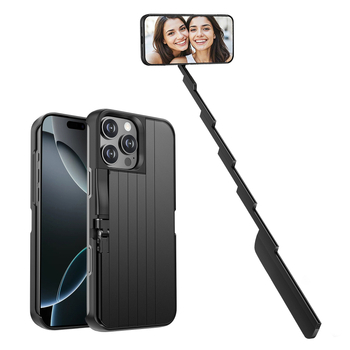 Carcasă pentru telefon 3 în 1 din aliaj de aluminiu cu selfie stick Bluetooth – compatibilitate universală, telecomandă inclusă, posibilitate de personalizare