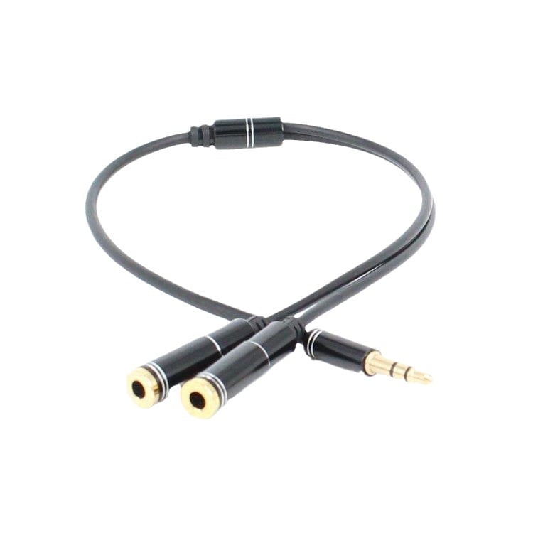 Pozlaćeni razdvojnjak za slušalice 3,5 mm LY-YPX030 – dva izlazna audio adaptera za mobilne telefone, MP3 uređaje i tablete