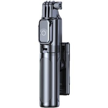 Bețișor de selfie mini de mână cu iluminare Bluetooth, din oțel inoxidabil, telecomandă, suport universal pentru telefon