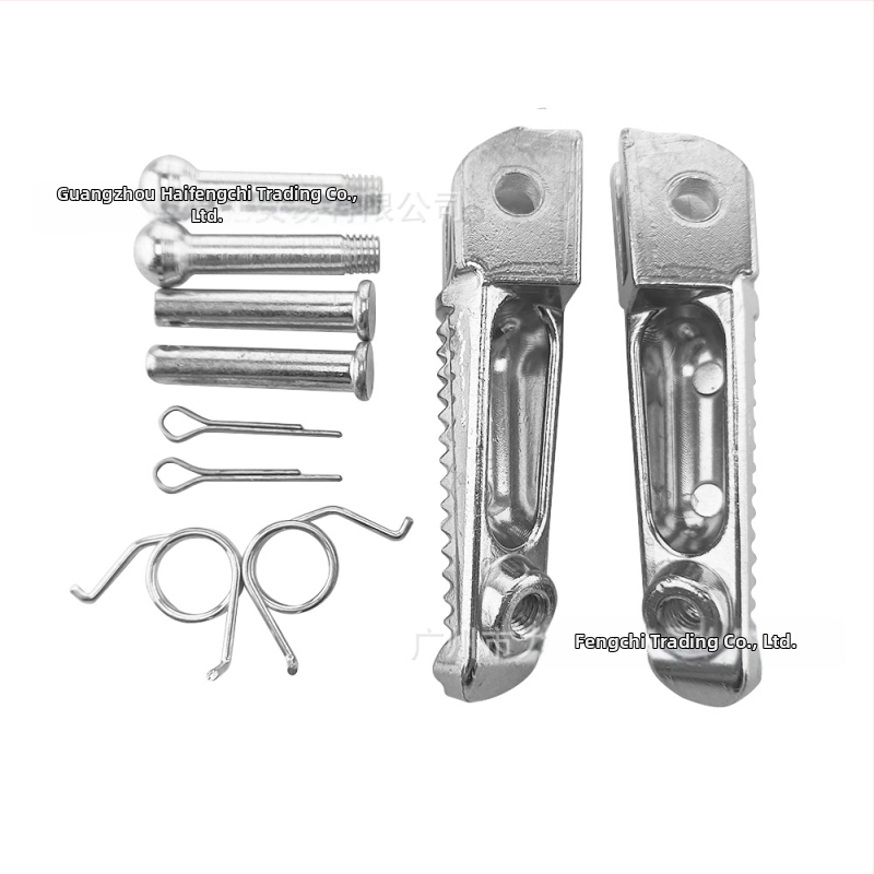 MT09 predné a zadné pedále – kovové, elektroplátovaný povrch