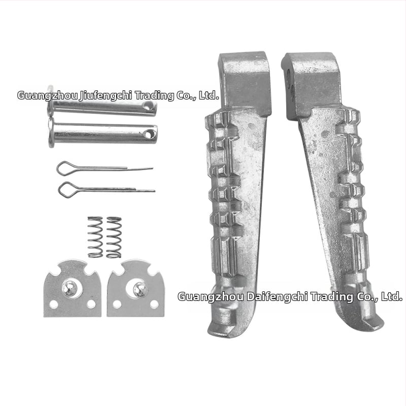 MT09 predné a zadné pedále – kovové, elektroplátovaný povrch