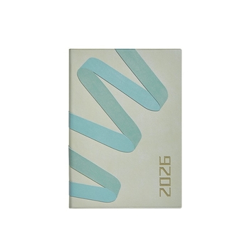 Notebook 2026: planificator zilnic pentru gestionarea timpului, legare pe linie, copertă PU, hârtie din pulpă de lemn brut, 80 g, 300–400 pagini.