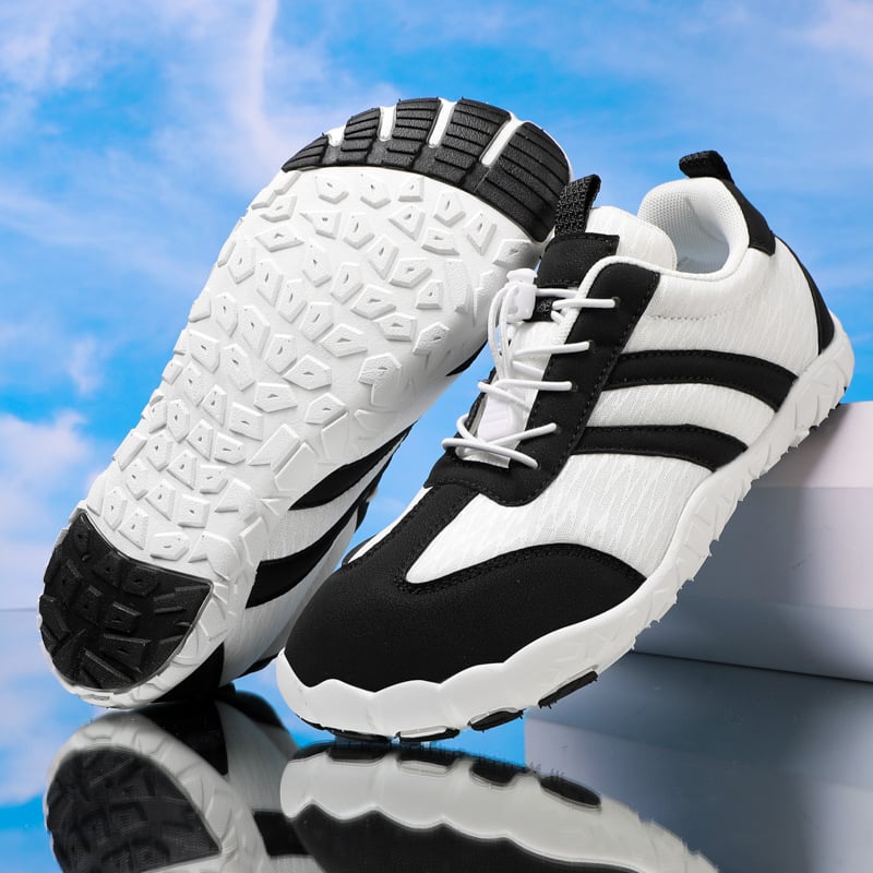 Petprstne kemping cipele za unisex – protuklizne, vodootporne, niski vrh, gornji dio jacquard + prava koža, potplat Rubber-EVA