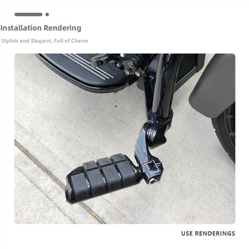 Predný pedál pre Harley Series – hliníková zliatina, elektroplatina povrch, značka JH