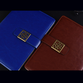 Bilježnica s PU imitacijom kože, mogućnost tiskanja logotipa, ljepilo povez, Forest papir 80 g, aluminijska legura hardvera