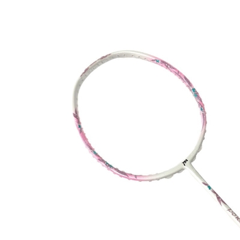 Rachetă de badminton – cadru din fibră de carbon, ultraușoară 75–79 g, mâner G5, rigiditate moderată, șnururi din nailon