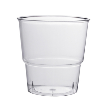 Liye cupă PS de unică folosință – rotundă, transparentă, 101–200 ml, imprimare logo posibilă, pentru ceai cu lapte