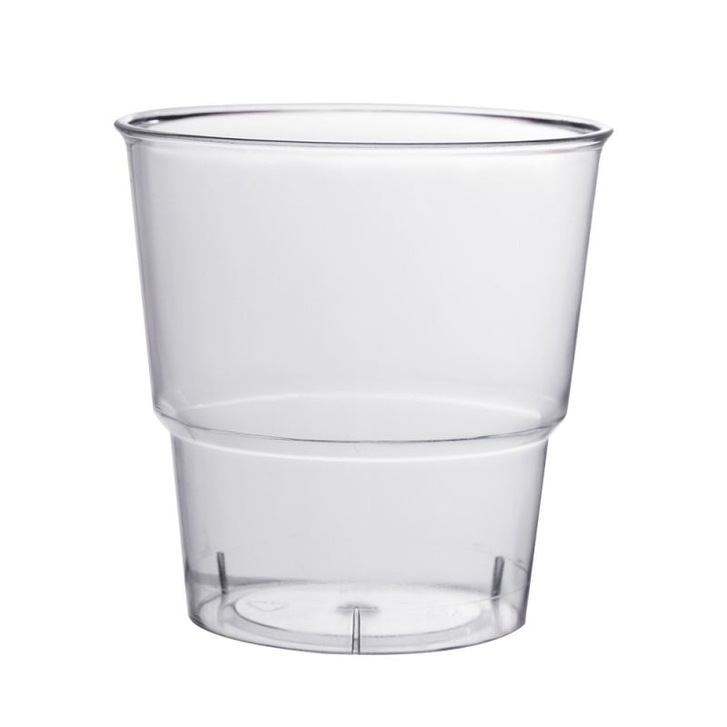 Liye cupă PS de unică folosință – rotundă, transparentă, 101–200 ml, imprimare logo posibilă, pentru ceai cu lapte